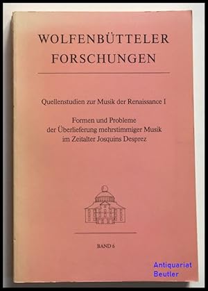 Formen und Probleme der Überlieferung mehrstimmiger Musik im Zeitalter Josquins Desprez.