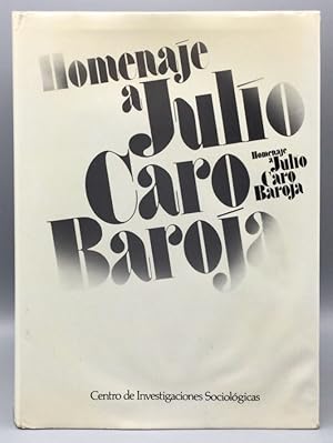 Seller image for Homenaje a Julio Caro Baroja for sale by Els llibres de la Vallrovira