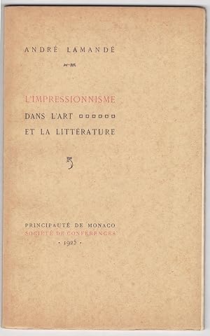 L'Impressionnisme dans l'art et la littérature.