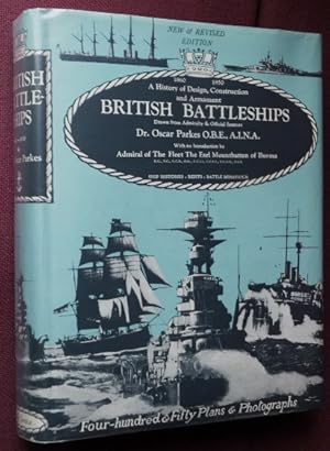 BRITISH BATTLESHIPS 1860-1950 by PARKES OSCAR: VG Hard Cover (1973) 4th ...