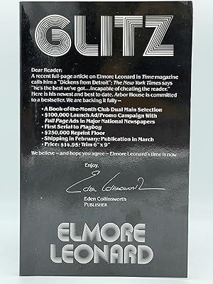 Seller image for Glitz [UNCORRECTED PROOF] for sale by Uncharted Books