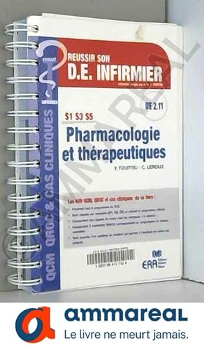 Image du vendeur pour Pharmacologie et thrapeutiques UE 2.11 mis en vente par Ammareal