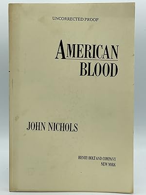 Bild des Verkufers fr American Blood [UNCORRECTED PROOF] zum Verkauf von Uncharted Books