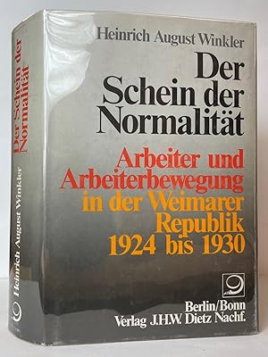 Der Schein der Normalität: Arbeiter und Arbeiterbewegung in der Weimarer Republik, 1924 bis 1930