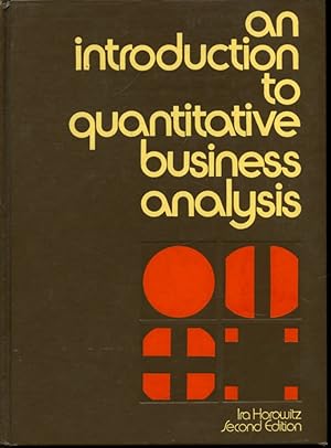 Seller image for An Introduction to Quantitative Business Analysis for sale by Librairie Le Nord