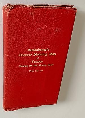 Bartholomew's Contour Motoring Map of France and Portions of Adjoining Countries Showing all the ...