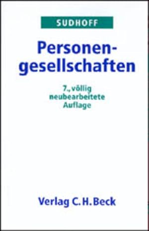 Bild des Verkufers fr Personengesellschaften. zum Verkauf von Antiquariat Thomas Haker GmbH & Co. KG