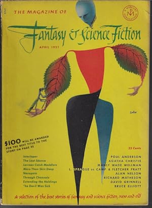 Imagen del vendedor de The Magazine of FANTASY AND SCIENCE FICTION (F&SF): April. Apr. 1951 a la venta por Books from the Crypt