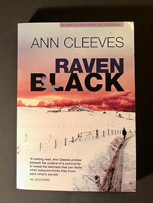 RAVEN BLACK - Uncorrected Book Proof