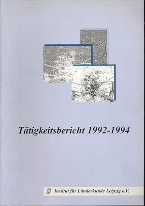 Imagen del vendedor de Ttigkeitsbericht 1992-1994. a la venta por Versandantiquariat  Rainer Wlfel