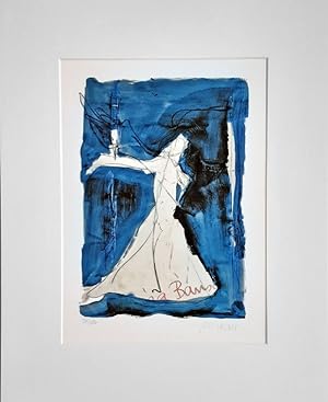 Bild des Verkufers fr Pina Bausch - Es kann fast alles Tanz sein. - (Gicle-Print / 2017, Ex. Nr. 34/180) zum Verkauf von BuchKunst-Usedom / Kunsthalle
