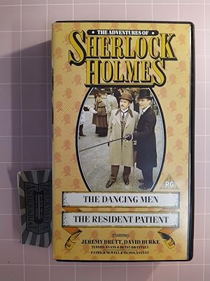 Image du vendeur pour The Adventures of Sherlock Holmes: The dancing men + The resident patient [VHS]. mis en vente par Druckwaren Antiquariat
