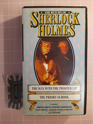 Seller image for The Adventures of Sherlock Holmes: The man with th twisted lip + The priory school [VHS]. for sale by Druckwaren Antiquariat