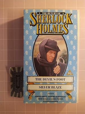 Bild des Verkufers fr The Adventures of Sherlock Holmes: The devil's foot + Silver blaze [VHS]. zum Verkauf von Druckwaren Antiquariat