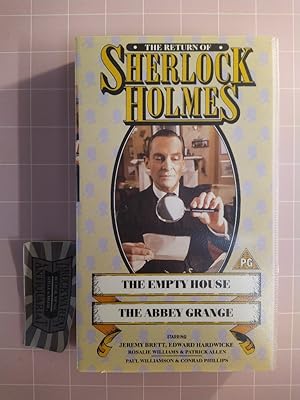 Bild des Verkufers fr The Adventures of Sherlock Holmes: The empty house + The abbey grange [VHS]. zum Verkauf von Druckwaren Antiquariat