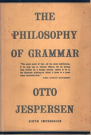 Immagine del venditore per The Philosophy of Grammar venduto da Fundus-Online GbR Borkert Schwarz Zerfa