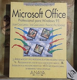 Imagen del vendedor de Microsoft oficce Profesional para Windows 95 a la venta por MONKEY LIBROS