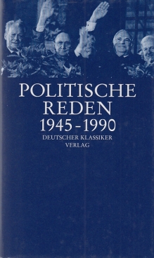 Bild des Verkufers fr Politische Reden 1945-1990 zum Verkauf von Leipziger Antiquariat