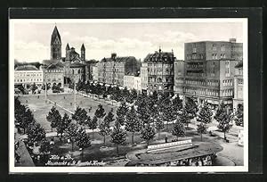 Bild des Verkufers fr Ansichtskarte Kln, Neumarkt u. St. Apostel-Kirche zum Verkauf von Bartko-Reher