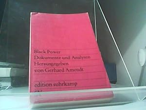 Seller image for Black power : Dokumente u. Analysen. [Aus d. Amerikan. bers. von Hanne Herkommer.] Hrsg. von Gerhard Amendt / edition suhrkamp ; 438 for sale by Eichhorn GmbH