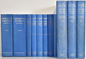 Seller image for Armorial gnral. 12 Bnde. Band 1: Tome I. Band 2: Tome II. Band 4-8: Supplement. Band 9: Index. Band 10: Illustrations I & II, A-F. Band 11: Illustrations III & IV, G-O. Band 12: Illustrations V & VI, P-Z. for sale by Antiquariat Lenzen