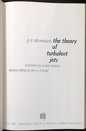 Image du vendeur pour The theory of turbulent jets mis en vente par Librodifaccia