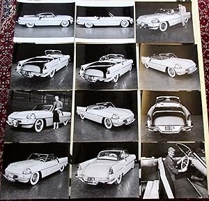 COLLECTION OF ORIGINAL PUBLICITY PHOTOGRAPHS FOR THE PAXTON PHOENIX. PROTOTYPE CAR