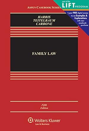 Bild des Verkufers fr Family Law (Aspen Casebook Series) zum Verkauf von Reliant Bookstore