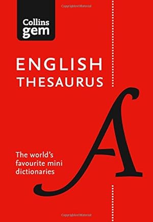 Bild des Verkufers fr Collins Gem English Thesaurus by Collins Dictionaries [Paperback ] zum Verkauf von booksXpress