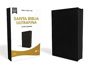 Seller image for Reina Valera 1960 Santa Biblia Ultrafina Letra Grande, Piel Fabricada, Negro, con Cierre, Interior a dos colores (Spanish Edition) by Vida, RVR 1960- Reina Valera 1960 [Leather Bound ] for sale by booksXpress