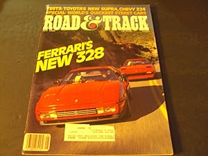Road and Track May 1986 New Supra, Chevy Z24, Ferrari's 328