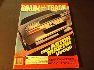 Road and Track Jan 1989 Aston Martin Virage, Jaguar Convertible