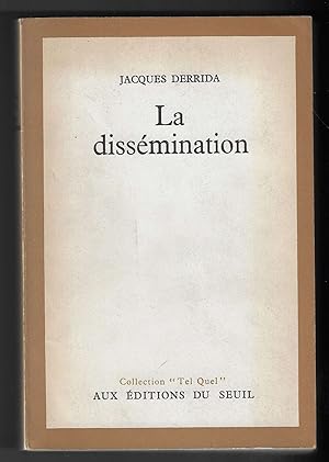 Seller image for La Dissmination Collection 'Tel Quel' for sale by Walden Books