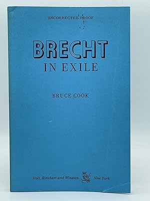 Brecht in Exile [UNCORRECTED PROOF]