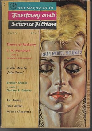 Imagen del vendedor de The Magazine of FANTASY AND SCIENCE FICTION (F&SF): July 1958 a la venta por Books from the Crypt