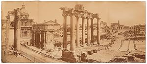 Seller image for Panoramic View of the Roman Forum, the Temple of Saturn in the foreground, circa 1887 for sale by Between the Covers-Rare Books, Inc. ABAA