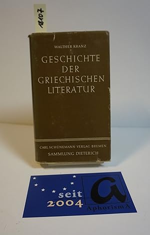 Seller image for Gesichte der griechischen Literatur. for sale by AphorismA gGmbH