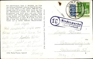 Ansichtskarte / Postkarte Landpoststempel Niederwerbe über Korbach, 16