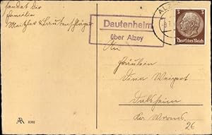 Ansichtskarte / Postkarte Landpoststempel Dautenheim über Alzey