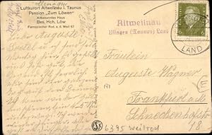 Ansichtskarte / Postkarte Landpoststempel Altweilnau über Usingen (Taunus) Land