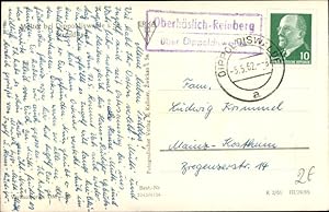 Ansichtskarte / Postkarte Landpoststempel Oberhäslich Reinberg über Dippoldiswalde