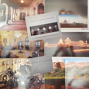 Bild des Verk�ufers f�r Indien Monumental. Mit einem Text von Aman Nath* * num. Expl. Nr. 0566 / 2000 mit s i g n i e r t e m F a r bd r u c k als Beilage und O r i g i n a l - S c h u t z u m s c h l a g zum Verkauf von Galerie f�r gegenst�ndliche Kunst