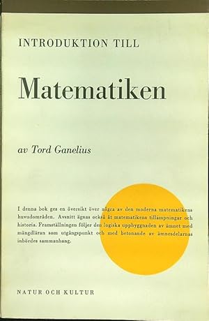 Seller image for Introduktion till matematiken for sale by Librodifaccia