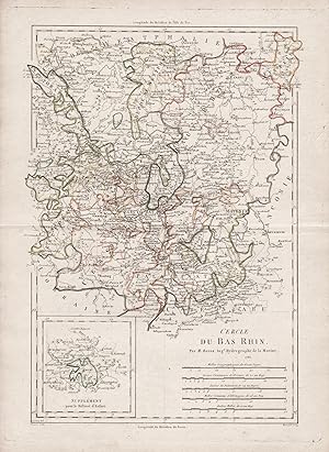 "Cercle du Bas Rhin" - Niederrhein Rhein Mannheim Aschaffenburg Mainz Weilburg