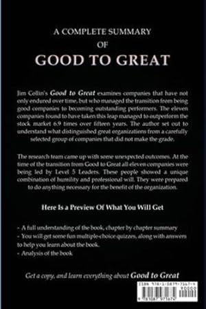 Imagen del vendedor de Summary of Good to Great by Summary, Fastdigest [Paperback ] a la venta por booksXpress