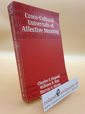 Seller image for Cross-Cultural Universals of Affective Meaning for sale by Roland Antiquariat UG haftungsbeschrnkt