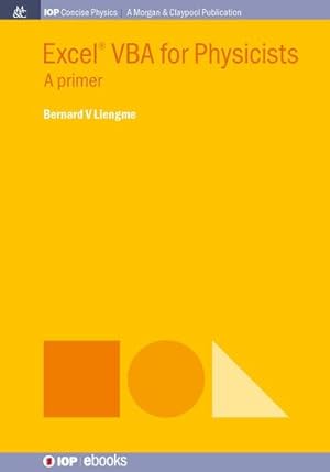 Imagen del vendedor de Excel VBA for Physicists: A Primer (Iop Concise Physics) [Hardcover ] a la venta por booksXpress