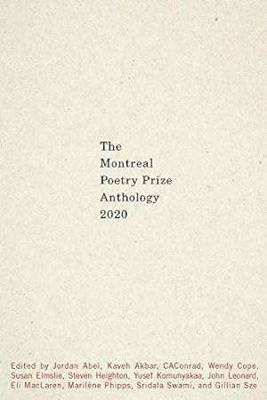 Seller image for The Montreal Prize Anthology 2020 (Global Poetry Anthology) [Soft Cover ] for sale by booksXpress