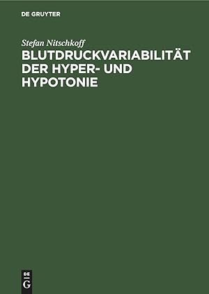 Seller image for Blutdruckvariabilitaet der Hyper- und Hypotonie for sale by moluna