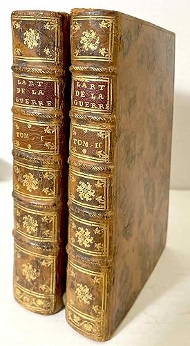1740 Quincy, L'Art de la Guerre, maximes et instructions sur l'art militair, 2 vols.